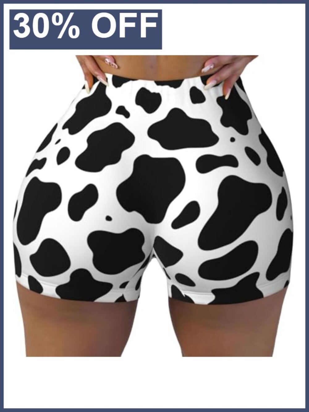 Women's Biker Shorts High Waist Stretch Athletic Gym Workout Running